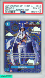 2026 ONE PIECE OP14-EB04-THE AZURE SEA S SEVEN SENGOKU #046 SPECIAL ALT ART PSA 10 GEM MT 147340754