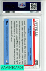 2019 TOPPS UPDATE M TROUT S OHTANI #US189 RAINBOW FOIL PSA 9 MINT 45955674