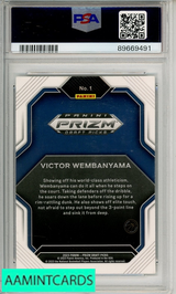 2023 PANINI PRIZM DRAFT PICKS FIREWORKS VICTOR WEMBANYAMA #1 PSA 9 MINT 89669491