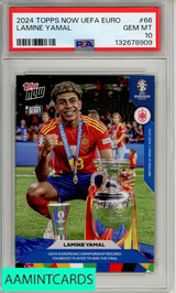 2024 TOPPS NOW UEFA EURO LAMINE YAMAL #66 PSA 10 GEM MT 132678909