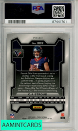 2023 PANINI PRIZM CJ STROUD #302 VARIATION PSA 10 GEM MT RC 87441701