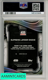 2025 TOPPS CHRM STAR WARS GALAXY SUPREME LEADER SNOKE #FTD-7 ATMC REF PSA 10 145141845