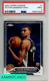 2023 TOPPS CHROME VICTOR WEMBANYAMA #1 PSA 9 MINT RC 108872008