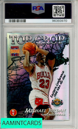 1996 STADIUM CLUB TOP CROP M JORDAN G PAYTON #TC9 TOP CROP PSA 9 MINT 96393970