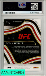 2022 PANINI SELECT UFC TOM ASPINALL #226 TIE-DYE PRIZM PSA 10 GEM MT 67633939