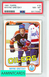 1981 TOPPS WAYNE GRETZKY #16 PSA 8 NM-MT 59175582