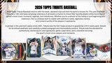 2026 Topps Tribute Baseball Hobby Case - PRESALE