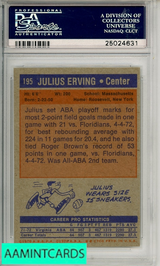 1972 TOPPS JULIUS ERVING #195 PSA 8 5 NM-MT+  RC 25024631