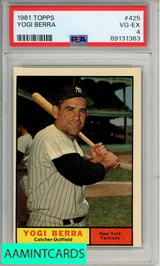 1961 TOPPS YOGI BERRA #425 PSA 4 VG-EX 89131363