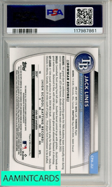 2025 BOWMAN CHROME PROSPECT AUTOS JACK LINES #CPAJLI SUNFLOWER 1 OF 5 PSA 10 117987861