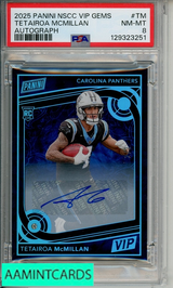 2025 PANINI NATIONAL SCC VIP GEMS TETAIROA MCMILLAN #TM AUTOGRAPH PSA 8 RC 129323251