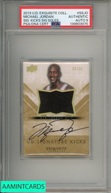 2013 UD EXQUISITE COLL SIGNATURE KICKS SIG SOLES MICHAEL JORDAN #SSJO PSA AUTO 9 139603070