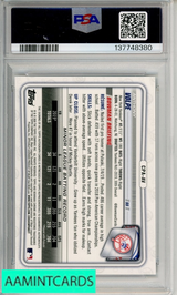 2020 BOWMAN CHROME PROSPECT AUTOGRAPHS ANTHONY VOLPE #CPAAV PSA 10 GEM MT 137748380