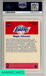 1986 FLEER STICKER MAGIC JOHNSON #7 PSA 7 NM 73017574