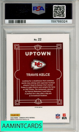 2025 PANINI DONRUSS OPTIC UPTOWN TRAVIS KELCE #22 PSA 7 NM 159768324