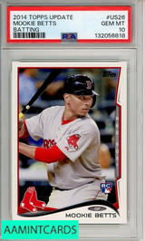 2014 TOPPS UPDATE MOOKIE BETTS #US26 PSA 10 GEM MT 132056818