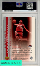 2003 UPPER DECK LEBRON JAMES PHENOMENAL BEGINNINGS #5 PSA 10 GEM MT RC 77343599