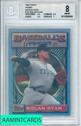 1993 TOPPS FINEST PROMO REFRACTORS NOLAN RYAN #107 BGS 8 0018090888
