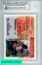 1993 TOPPS FINEST PROMO REFRACTORS NOLAN RYAN #107 BGS 8 0018090888