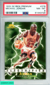 1995 SKYBOX PREMIUM MICHAEL JORDAN #278 CHICAGO BULLS HOF PSA 8 NM-MT 61443728