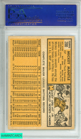 1963 TOPPS MICKEY MANTLE #200 NEW YORK YANKEES HOF PSA 4 VG-EX 40247882