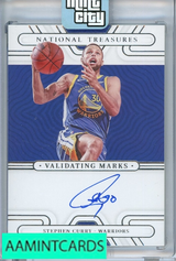 2021 22 PANINI NATIONAL TREASURES STEPHEN CURRY #VM-SCY WHITE BOX AUTO 1 OF 1 999963047460