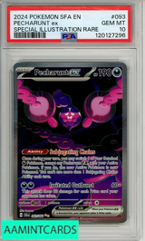 2024 POKEMON SFA EN-SHROUDED FABLE PECHARUNT EX #093 SPECIAL ILL RARE PSA 10 120127296