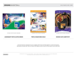 2025/26 Panini Origins Basketball Hobby Box - PRESALE