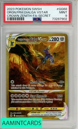 2023 POKEMON SWSH CROWN ZENITH ORGN FRM DIALGA VSTAR #GG68 FA SECRET PSA 9 73287902