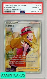 2022 POKEMON SWORD   SHIELD SILVER TEMPEST FA SERENA #193 SILVER TEMPEST PSA 10 69580152