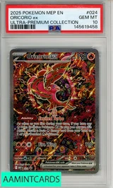 2025 POKEMON MEP EN-ME BLACK STAR PROMO ORICORIO EX #024 UPC PSA 10 GEM MT 145619458