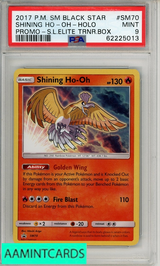 2017 POKEMON SM BSP SHINING HO-OH-HOLO #SM70 PROMO-S L ELITE TRNR BOX PSA 9 62225013