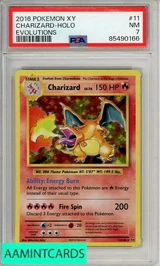 2016 POKEMON XY EVOLUTIONS CHARIZARD-HOLO #11 EVOLUTIONS PSA 7 NM 85490166
