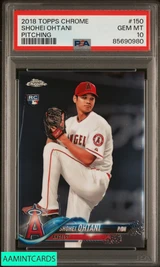 2018 TOPPS CHROME SHOHEI OHTANI #150 ROOKIE RC ANGELS PSA 10 GEM MT 85690980