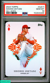 2023 TOPPS ALL ACES SHOHEI OHTANI #AA11 ANGELS PSA 10 GEM MT 152840265
