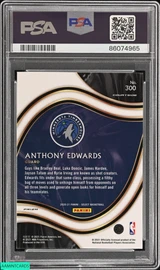 2020 PANINI SELECT ANTHONY EDWARDS #300 TIGER PRIZM ROOKIE RC PSA 10 GEM MT 86074965