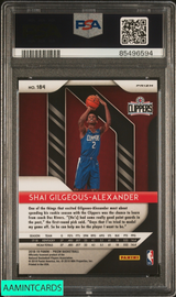 2018 PANINI PRIZM SHAI GILGEOUS-ALEXANDER #184 SILVER PRIZM ROOKIE RC PSA 10 85496594