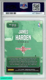 2017 PANINI CORNERSTONES DOWNTOWN JAMES HARDEN #DT18 PSA 10 GEM MT 47184471