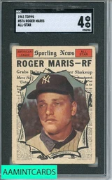 1961 TOPPS ROGER MARIS ALL STAR  #576 SGC 4 0903983