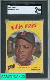 1959 TOPPS WILLIE MAYS #50 SGC 2 8984207