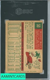 1959 TOPPS WILLIE MAYS #50 SGC 2 8984207