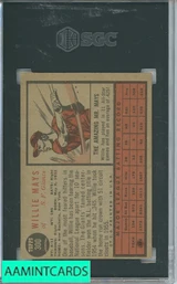1962 TOPPS WILLIE MAYS #300 SGC 3 6061597