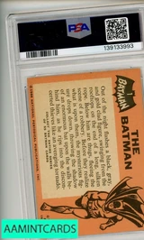 1966 TOPPS BATMAN THE BATMAN #1 PSA 4 VG-EX RC 139133993
