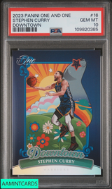2023 PANINI ONE AND ONE DOWNTOWN STEPHEN CURRY #16 PSA 10 GEM MT 109820385