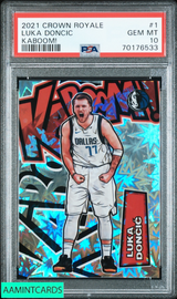 2021 PANINI CROWN ROYALE KABOOM! LUKA DONCIC #1 KABOOM! PSA 10 GEM MT 70176533