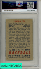 1951 BOWMAN NELSON FOX #232 PSA 5 EX RC 91024100