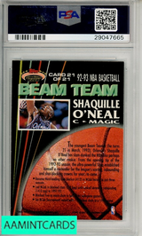1992 STADIUM CLUB BEAM TEAM SHAQUILLE O NEAL #21 MEMBERS ONLY PSA 9 RC 29047665
