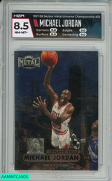 1997 SKYBOX METAL UNIVERSE CHAMPIONSHIP MICHAEL JORDAN #23 BULLS HOF HGA 8.5 GUL7ZZRI2G