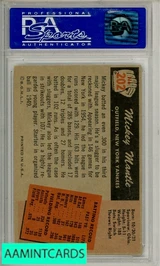 1955 BOWMAN MICKEY MANTLE #202 PSA 5 EX 02029923