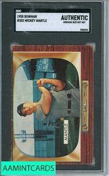 1955 BOWMAN MICKEY MANTLE #202 SGC A 5980393